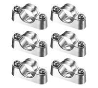 sourcing map Lot de 6 colliers de serrage M5 x 20 mm en acier inoxydable 304 pour fixation murale