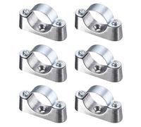 sourcing map Lot de 6 colliers de serrage M5 x 27 mm en acier au carbone pour fixation murale