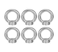 sourcing map Lot de 6 écrous à œillet de levage M10-1,5 x 42 mm, en acier inoxydable 304, en forme d'anneau rond femelle fileté pour réparation à la maison, raccord de corde