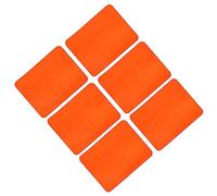 sourcing map Lot de 6 écussons thermocollants en tissu pour réparation de vêtements, pantalons, sacs et décoration Mandarine 12,4 x 9,4 cm