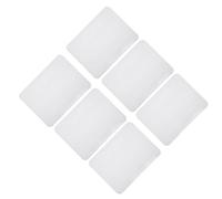 sourcing map Lot de 6 écussons thermocollants en tissu pour réparation de vêtements, pantalons, sacs et décoration - Blanc - 12,4 x 9,4 cm