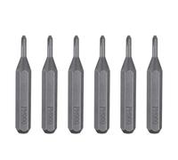 sourcing map Lot de 6 embouts de tournevis cruciformes PH000 avec tige hexagonale de 28 mm de longueur en acier S2 magnétique pour réparation de précision électrique