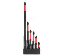 sourcing map Lot de 6 embouts de tournevis cruciformes PH2 (#2) - Embout antidérapant 6,35 mm - Tige hexagonale de 6,35 mm - 1 + 2 + 2,56 + 7,9 + 9,9 cm + 12,7 cm de long - Tournevis cruciforme