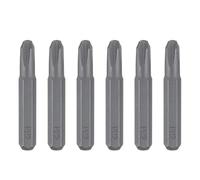 sourcing map Lot de 6 embouts de tournevis cruciformes PH2 à tige hexagonale de 28 mm de long en acier S2 magnétique pour réparation de précision électrique
