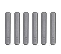 sourcing map Lot de 6 embouts de tournevis hexagonaux H4.0 de 5/32" - Tige hexagonale de 28 mm de long - En acier S2 - Pour réparation de précision électrique