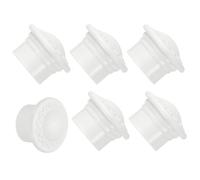 sourcing map Lot de 6 embouts de tringle à rideaux en plastique modernes pour rideaux de fenêtre de 26 à 28 mm de diamètre - Blanc