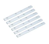sourcing map Lot de 6 équerres de connexion intérieure droite 2020, pour profil d'extrusion en aluminium de 6 mm, 10,2 cm argenté