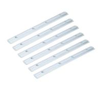 sourcing map Lot de 6 équerres de connexion intérieure droite 3030, pour profil d'extrusion en aluminium à fente en T de 8 mm, 17,8 cm M6 argenté