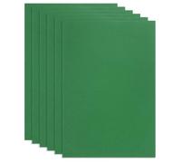 sourcing map Lot de 6 feuilles de cuir pleine fleur 30 x 20 cm en cuir de vache naturel pour loisirs créatifs, meubles, ceintures de bureau, couvertures de livres, vert vif