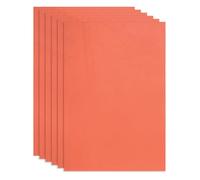 sourcing map Lot de 6 feuilles de cuir pleine fleur 30 x 20 cm en cuir de vache naturel pour loisirs créatifs, meubles, ceintures de bureau, couvertures de livres, rouge eau