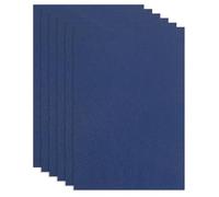sourcing map Lot de 6 feuilles de cuir pleine fleur de 30 x 19,8 cm en cuir de vache naturel pour loisirs créatifs, meubles, ceintures de bureau, couvertures de livres, bleu vif
