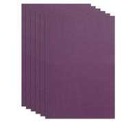 sourcing map Lot de 6 feuilles de cuir pleine fleur naturel pour loisirs créatifs, meubles, ceintures de bureau, couvertures de livres, violet foncé, 30 x 20 cm
