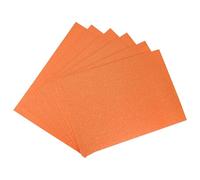 sourcing map Lot de 6 feuilles de mousse EVA brillante orange 60 x 40 cm 1,2 mm d'épaisseur pour travaux manuels
