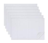 sourcing map Lot de 6 feuilles de papier peint autocollant en PVC pour maison de poupée, mini décoration murale pour maison de poupée, table de sable, accessoires de modèle 30 x 20 cm (gris clair)