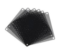 sourcing map Lot de 6 filtres anti-poussière en PVC pour boîtier d'ordinateur - 90 x 90 mm - Anti-poussière - Grilles de ventilateur pour châssis d'ordinateur - Noir