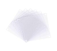 sourcing map Lot de 6 filtres anti-poussière en PVC pour boîtier d'ordinateur - 90 x 90 mm - Anti-poussière - Grilles de ventilateur pour châssis d'ordinateur - Blanc