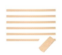 sourcing map Lot de 6 garnitures décoratives en bois brut 3D de 40 cm pour loisirs créatifs, maison, mur, étagère, fenêtre, porte (forme de pyramide, 18 mm)