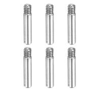 sourcing map Lot de 6 goupilles cylindriques fendues M2 x 10 mm, chevilles en acier inoxydable 304, filetage extérieur, broches parallèles pour installation de meubles, projets de bricolage