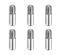 sourcing map Lot de 6 goupilles cylindriques fendues M2 x 6 mm, chevilles en acier inoxydable 304, filetage extérieur, broches parallèles pour installation de meubles, projets de bricolage