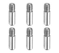 sourcing map Lot de 6 goupilles cylindriques fendues M2 x 8 mm, chevilles en acier inoxydable 304, filetage extérieur, broches parallèles pour installation de meubles, projets de bricolage