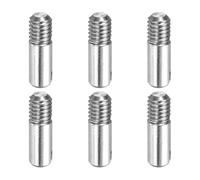 sourcing map Lot de 6 goupilles cylindriques fendues M3 x 10 mm, chevilles en acier inoxydable 304, filetage extérieur, broches parallèles pour installation de meubles, projets de bricolage