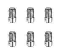 sourcing map Lot de 6 goupilles cylindriques fendues M3 x 6 mm, chevilles en acier inoxydable 304, filetage extérieur, broches parallèles pour installation de meubles, projets de bricolage