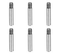 sourcing map Lot de 6 goupilles cylindriques fendues M4 x 16 mm, chevilles en acier inoxydable 304, filetage extérieur, broches parallèles pour installation de meubles, projets de bricolage