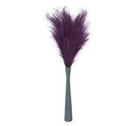 sourcing map Lot de 6 grandes tiges d'herbe de la pampa artificielle séchée pour décoration de vase de maison, mariage, 109 cm, violet