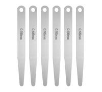 sourcing map Lot de 6 jauges d'épaisseur métrique de 0,95 mm à lame unique ovale en acier inoxydable 304 pour réparation de valve de bougie d'allumage de guitare