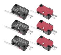 sourcing map Lot de 6 micro-interrupteurs miniatures étanches V-152-1C25 1NO + 1NC 15 A 125/250 VAC pour composants de précision