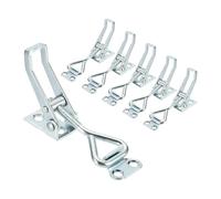 sourcing map Lot de 6 pinces à bascule réglables M5 x 27 mm Capacité de charge de 100 kg Style 4001 Loquets à libération rapide Loquets de serrage pour couvercle de fumoir, gabarit de boîte à outils