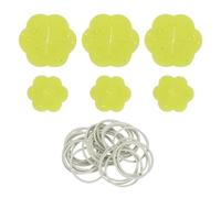 sourcing map Lot de 6 pinces à linge dissimulées pour robe, chemise, chemisier, écharpe, jaune