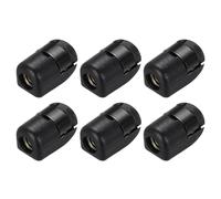 sourcing map Lot de 6 raccords d'extrémité de vérin à gaz M8 en nylon pour machines et outils électriques et équipements d'automatisation, noir