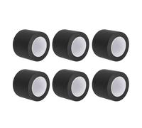 sourcing map Lot de 6 rouleaux de ruban de masquage noir de 5,1 cm de large et 13,1 m de long pour la maison, le bureau, l'entrepreneur commercial, peinture propre et anti-goutte