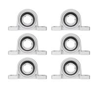sourcing map Lot de 6 roulements à billes KP005 - Alésage de 25 mm - En alliage de zinc