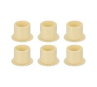 sourcing map Lot de 6 roulements à douille à bride, bague en plastique diamètre intérieur 14 mm x diamètre extérieur 16 mm x longueur 15 mm, bague POM, jaune