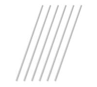 sourcing map Lot de 6 tiges rondes en acier rapide de 3,4 mm de diamètre - 100 mm de long - Pour perceuse, tours, alésage, axe miniature, broche cylindrique - Outil de bricolage