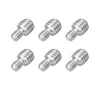 sourcing map Lot de 6 vis filetées à double extrémité M6 x 10 mm vers M10 x 10 mm, adaptateur réducteur de filetage en acier inoxydable 304 pour fixation de meubles et machines