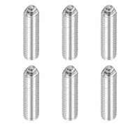 sourcing map Lot de 6 vis sans tête à pointe sphérique argentée M8 x 30 mm en acier inoxydable 304 pour machine électronique industrielle, réparation de meubles de maison, lieux de travail