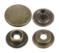 sourcing map Lot de 60 boutons pression 17 mm en alliage pour sacs, cuirs, bateaux, toile, bronze