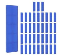 sourcing map Lot de 60 cales plates en plastique de 33/162 cm, cales structurelles en plastique pour nivellement, blocs de vitrage en plastique pour niveau d'amélioration de la maison, cale de porte