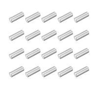 sourcing map Lot de 60 chevilles cylindriques en acier inoxydable 304 M5 x 16 mm pour fabrication mécanique, industrie, installation de meubles, argent