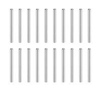 sourcing map Lot de 60 chevilles en acier inoxydable 304 - 1,5 x 15 mm - Tête ronde plate chanfreinée - Pour étagère - Éléments de fixation pour meubles et projets de bricolage