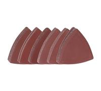 sourcing map Lot de 60 feuilles de papier abrasif triangulaires auto-agrippantes grain 400/600/800/1000/1200/1500 en oxyde d'aluminium 8,9 cm (10 pièces de chaque grain)