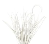 sourcing map Lot de 60 plumes d'oie colorées pour fixation de mouches en vrac, 13 à 17 cm, plumes d'oie colorées pour loisirs créatifs, blanc