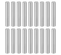 sourcing map Lot de 64 chevilles cylindriques M4 x 25 mm en acier inoxydable 304, chevilles de support d'étagère, tiges de fixation pour armoire, meubles, bricolage, industrie, mécanique