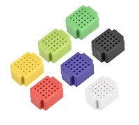 sourcing map Lot de 7 mini platines d'expérimentation sans soudure à 25 points de fixation pour blocs de distribution Proto Shield