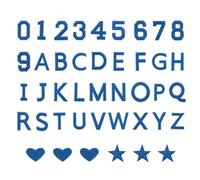 sourcing map Lot de 78 patchs brodés à repasser avec lettres et chiffres de 5,1 cm de A à Z et chiffres de 0 à 9 pour vêtements, vestes, vêtements, chapeaux, chaussettes - Bleu