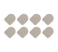 sourcing map Lot de 8 autocollants pour écran tactile de 2,5 x 10,2 cm - Ultra haute sensibilité - En fibre de carbone flexible - Noir - Pour gants - 12 en 1