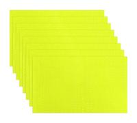 sourcing map Lot de 8 autocollants réfléchissants, 12 x 8 cm, étanches, bandes réfléchissantes de sécurité d'avertissement de nuit, autocollants réflecteurs pour vélo, voiture, remorque, boîte aux